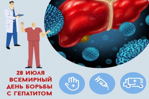 28 июля 2023 года - Всемирный день борьбы с гепатитом!